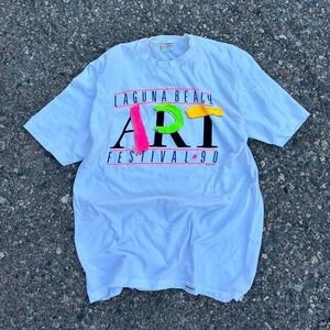 Vintage Crazy Shirts 1990 Laguna Beach Art Festival Shirt 90s California Shirt